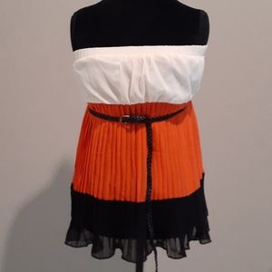 NEW CAPRI Empire Waist Tri-Colored Blouse